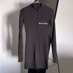 Zip Up Bodycon Dress